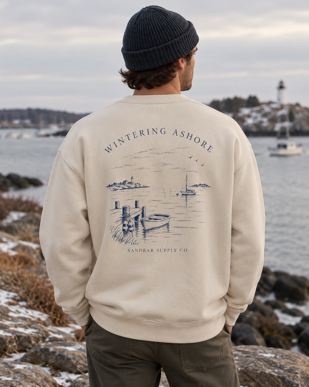 Wintering Ashore Crewneck